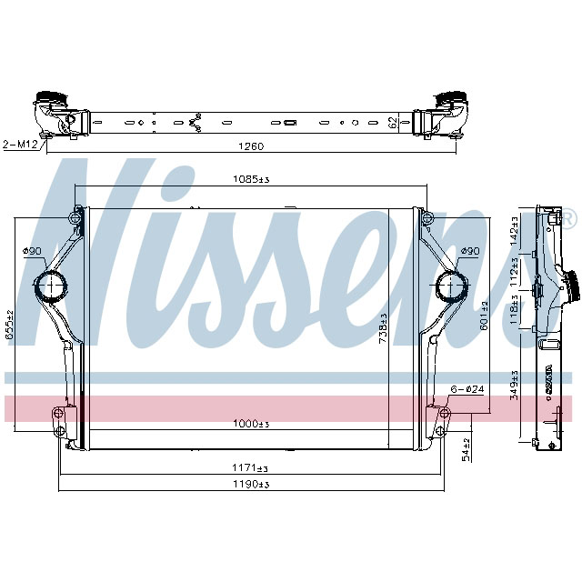 961262 NISSENS INTERCOOLER TO SUIT SCANIA