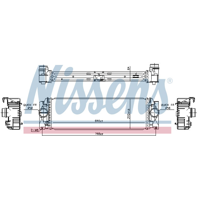 NISSENS INTERCOOLER TO SUIT MERCEDES