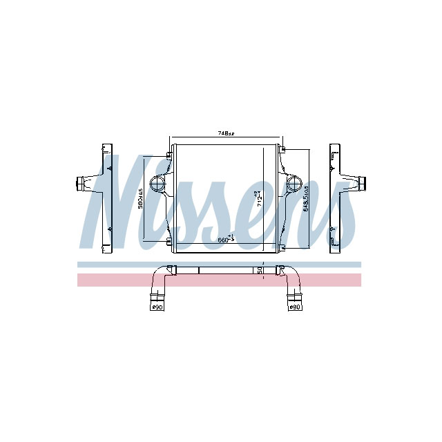 NISSENS INTERCOOLER TO SUIT IVECO