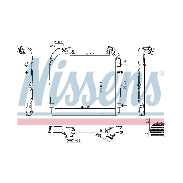 961439 NISSENS INTERCOOLER TO SUIT SCANIA
