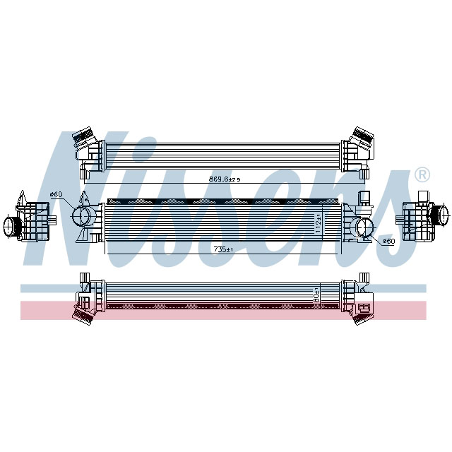 NISSENS INTERCOOLER TO SUIT LCV