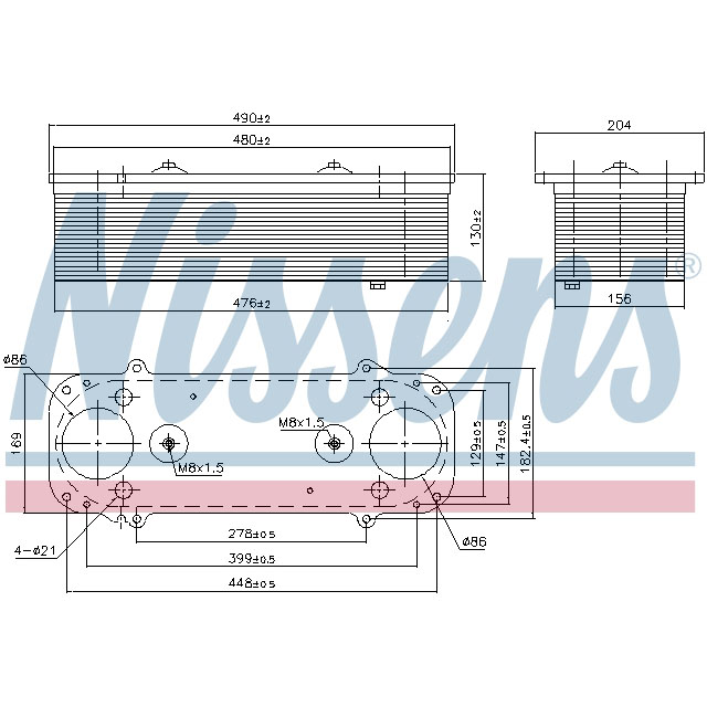 NISSENS INTERCOOLER TO SUIT MAN