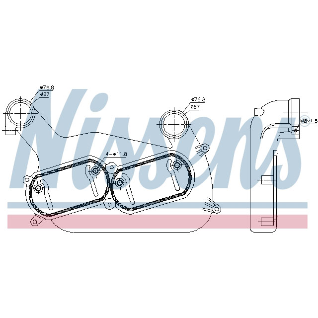 961548 NISSENS INTERCOOLER TO SUIT MAN