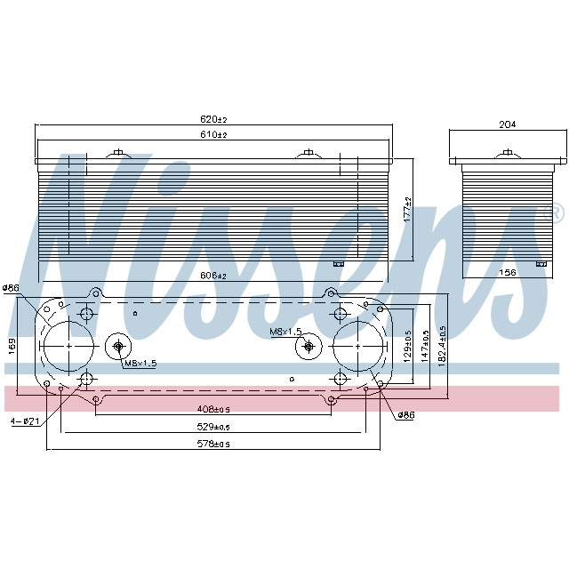 961550 NISSENS INTERCOOLER TO SUIT LCV