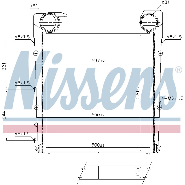 NISSENS INTERCOOLER TO SUIT RENAULT