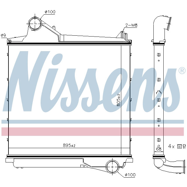 961555 NISSENS INTERCOOLER TO SUIT RENAULT