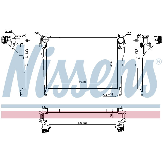 NISSENS INTERCOOLER TO SUIT MERCEDES