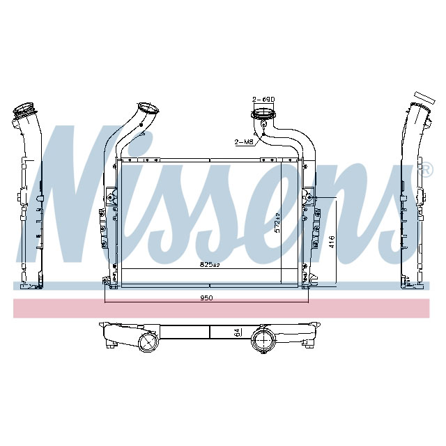 NISSENS INTERCOOLER TO SUIT SCANIA