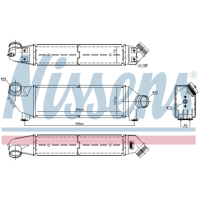 NISSENS INTERCOOLER TO SUIT LCV