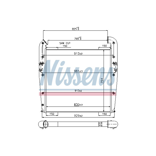 NISSENS INTERCOOLER TO SUIT SCANIA