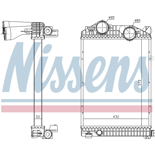 NISSENS INTERCOOLER TO SUIT MERCEDES