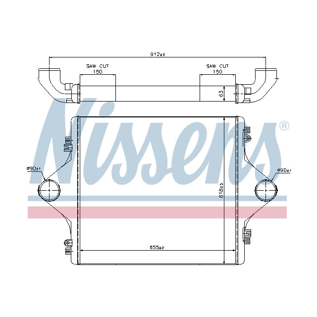 NISSENS INTERCOOLER TO SUIT MAN