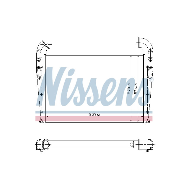 96992 NISSENS INTERCOOLER TO SUIT SCANIA