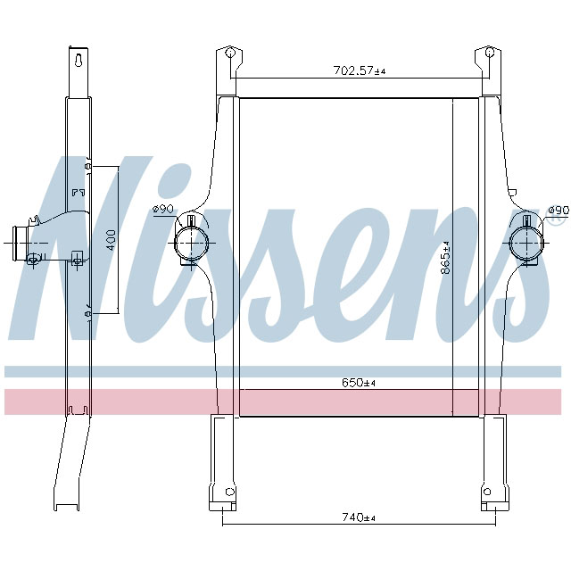 97022 NISSENS INTERCOOLER TO SUIT IVECO