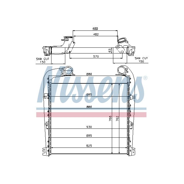 NISSENS INTERCOOLER TO SUIT SCANIA