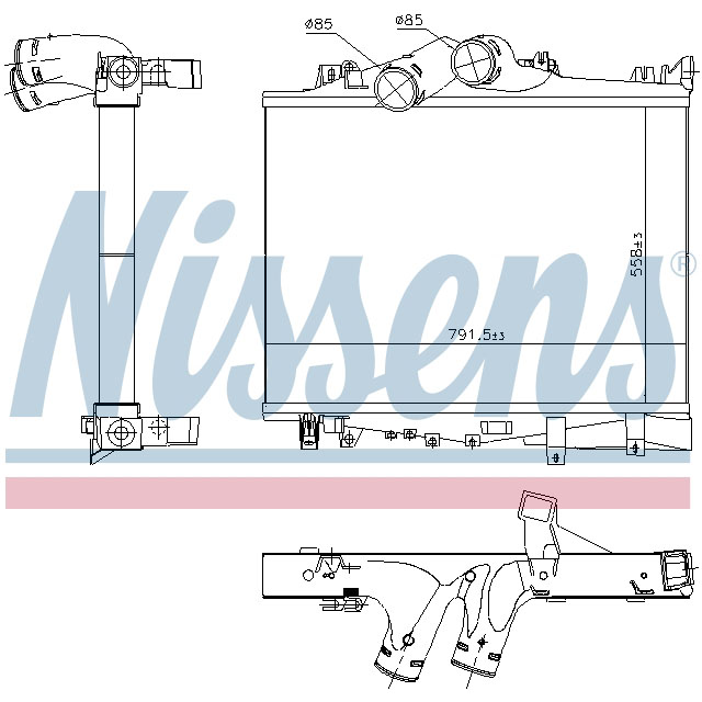 NISSENS INTERCOOLER TO SUIT MERCEDES