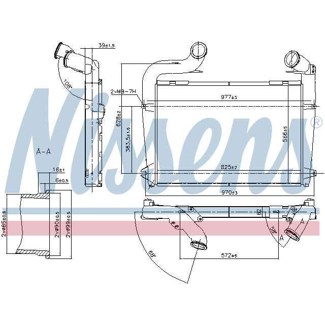 NISSENS INTERCOOLER TO SUIT SCANIA