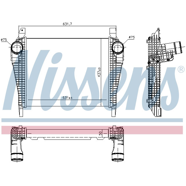 NISSENS INTERCOOLER TO SUIT IVECO