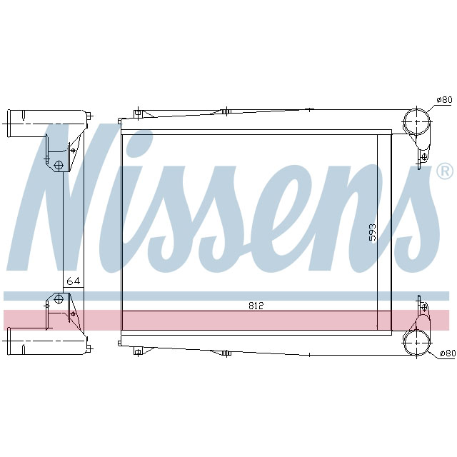 NISSENS INTERCOOLER TO SUIT RENAULT