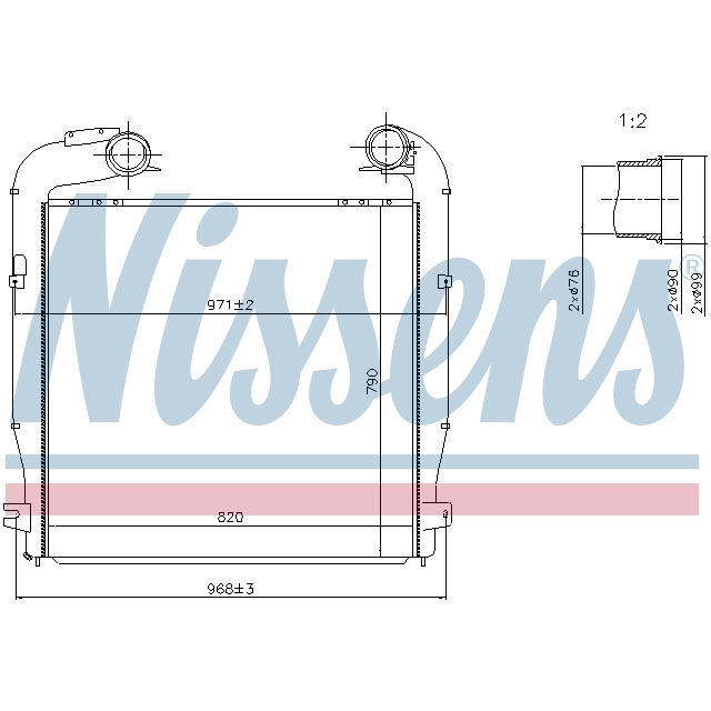 NISSENS INTERCOOLER TO SUIT SCANIA