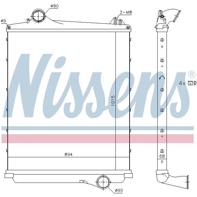 NISSENS INTERCOOLER TO SUIT VOLVO