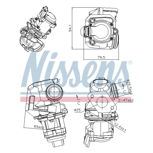 NISSENS EGR VALVE TO SUIT LCV