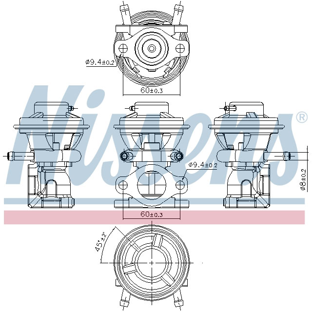 NISSENS EGR VALVE TO SUIT LCV