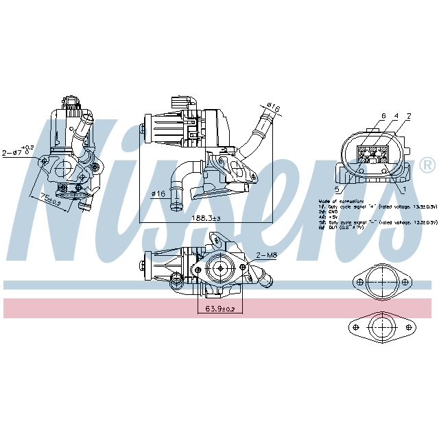 NISSENS EGR VALVE TO SUIT LCV
