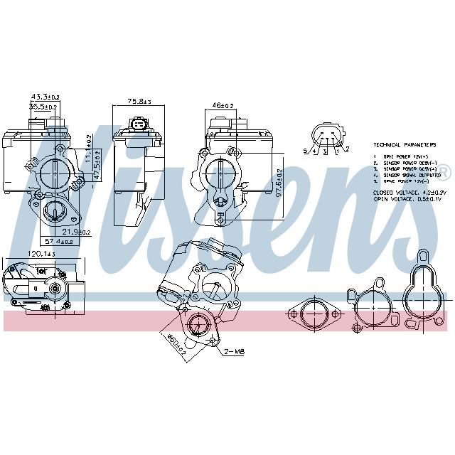 NISSENS EGR VALVE TO SUIT LCV