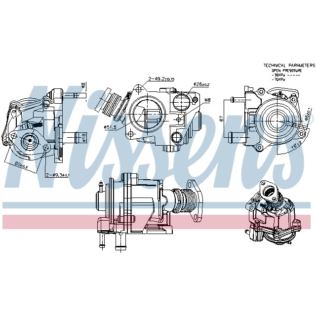 NISSENS EGR VALVE TO SUIT LCV