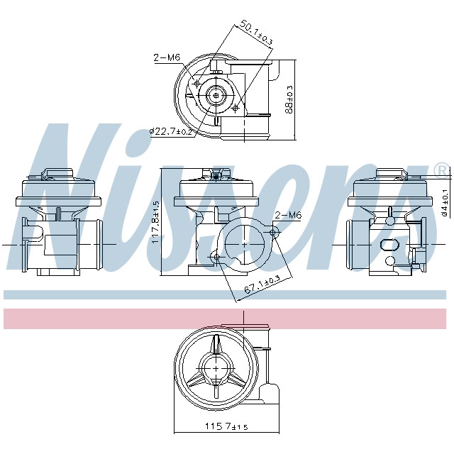 NISSENS EGR VALVE TO SUIT LCV