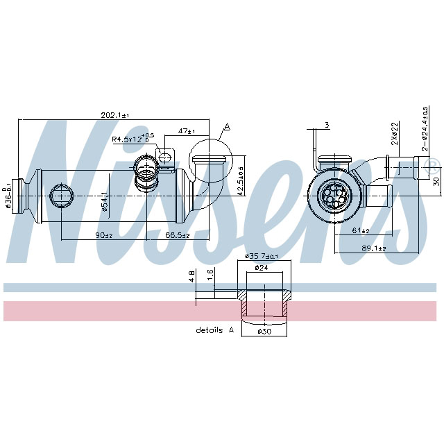 NISSENS EGR COOLER TO SUIT LCV