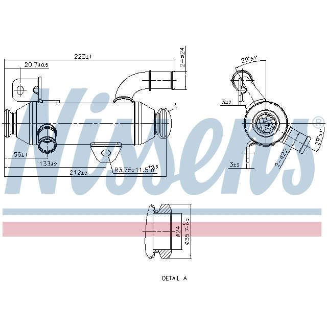 NISSENS EGR COOLER TO SUIT LCV