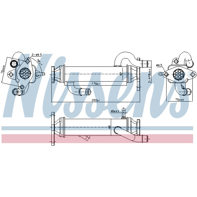 989328 NISSENS EGR COOLER TO SUIT LCV