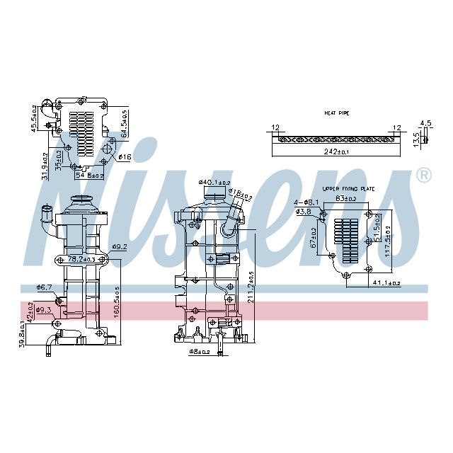 NISSENS EGR COOLER TO SUIT IVECO