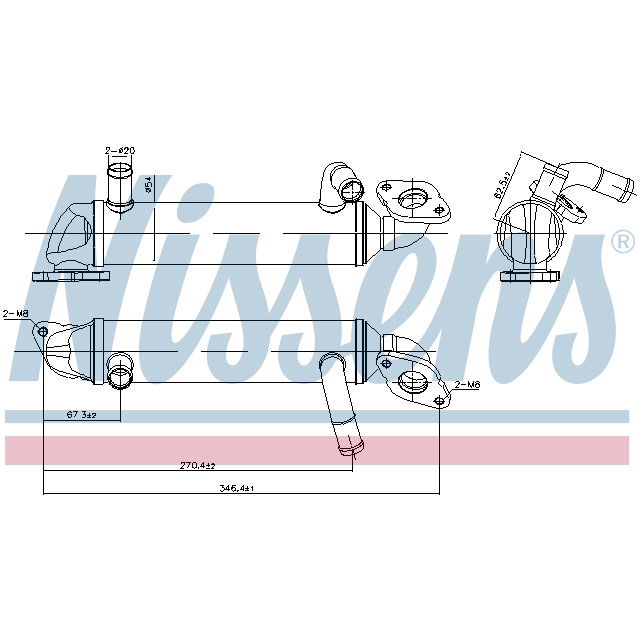 NISSENS EGR COOLER TO SUIT LCV