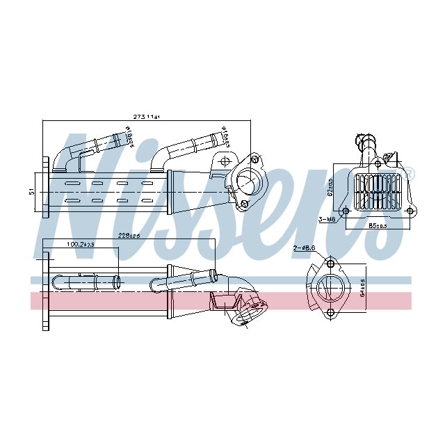 NISSENS EGR COOLER TO SUIT LCV