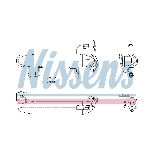 NISSENS EGR COOLER TO SUIT LCV