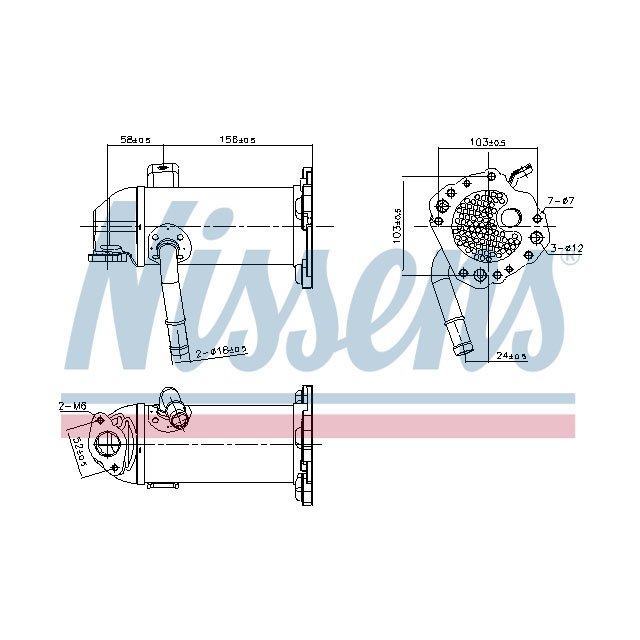 NISSENS EGR COOLER TO SUIT LCV