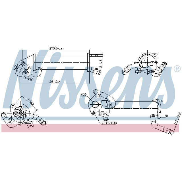 NISSENS EGR COOLER TO SUIT LCV