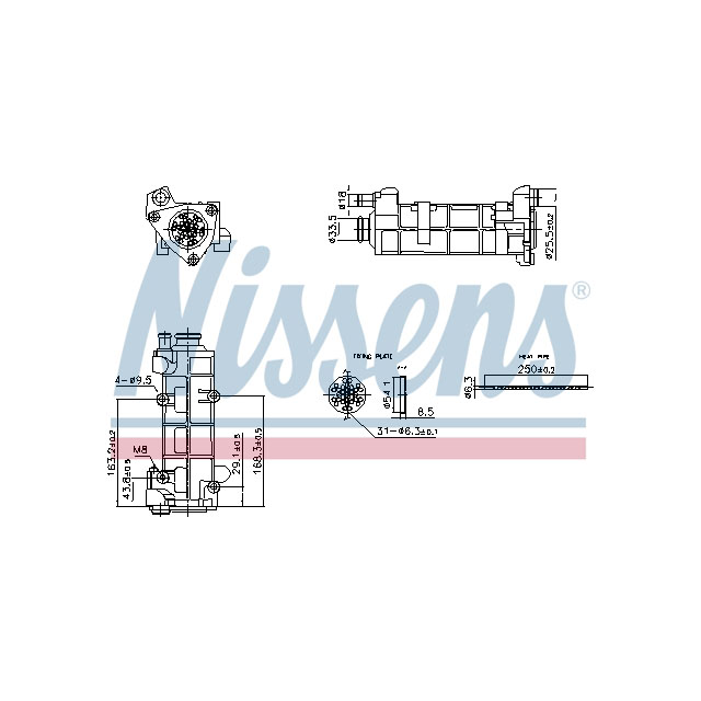 NISSENS EGR COOLER TO SUIT LCV