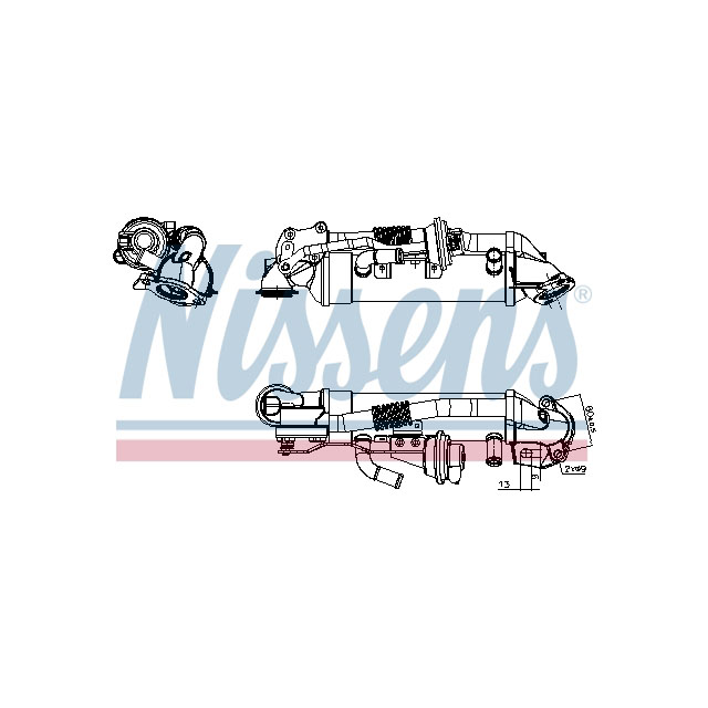 NISSENS EGR COOLER TO SUIT LCV