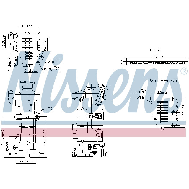 NISSENS EGR COOLER TO SUIT IVECO
