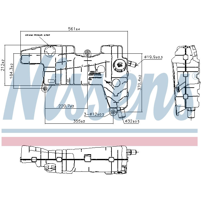 996026 NISSENS EXPANSION TANK TO SUIT RENAULT