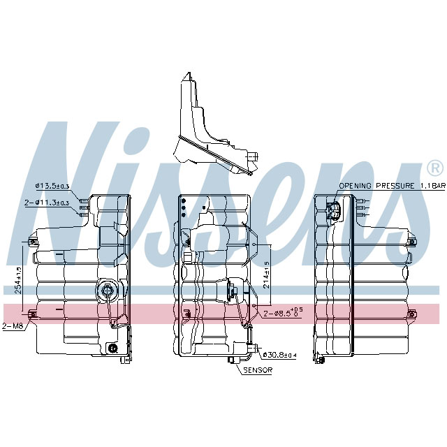 NISSENS EXPANSION TANK TO SUIT DAF