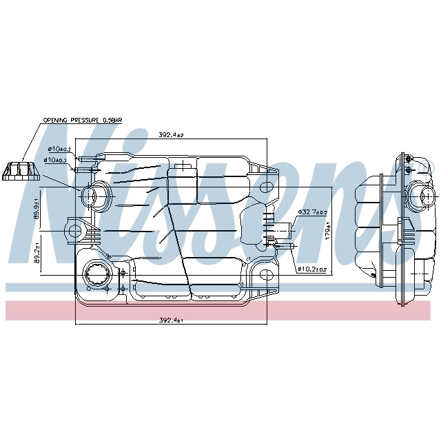 NISSENS EXPANSION TANK TO SUIT IVECO