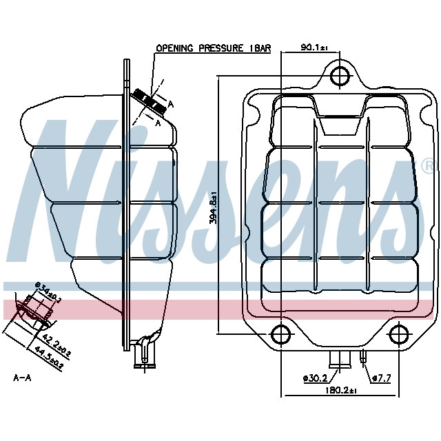 NISSENS EXPANSION TANK TO SUIT IVECO