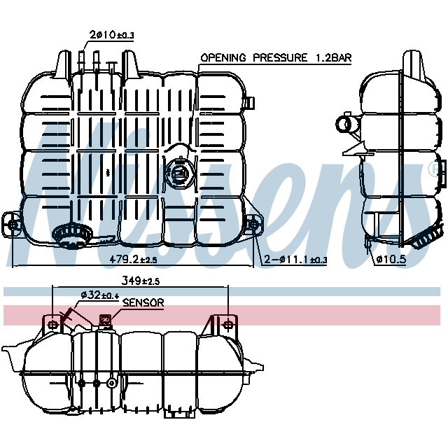 NISSENS EXPANSION TANK TO SUIT RENAULT