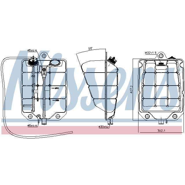NISSENS EXPANSION TANK TO SUIT IVECO