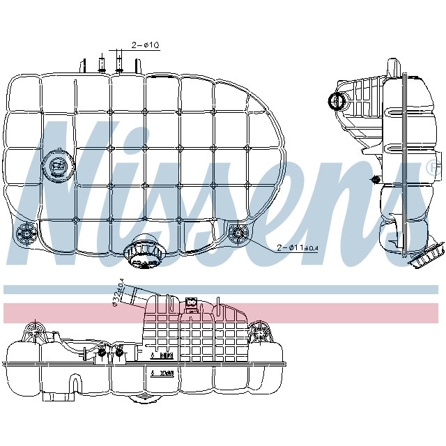 NISSENS EXPANSION TANK TO SUIT VOLVO